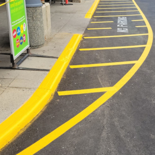 Commercial Curb Painting